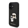 Karl Lagerfeld PU Saffiano Karl and Choupette tok, iPhone 16 - fekete