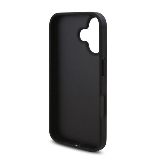 Karl Lagerfeld PU Saffiano Karl and Choupette tok, iPhone 16 - fekete