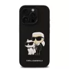 Karl Lagerfeld PU Saffiano Karl and Choupette tok, iPhone 16 Pro Max - fekete