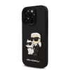 Karl Lagerfeld PU Saffiano Karl and Choupette tok, iPhone 16 Pro Max - fekete