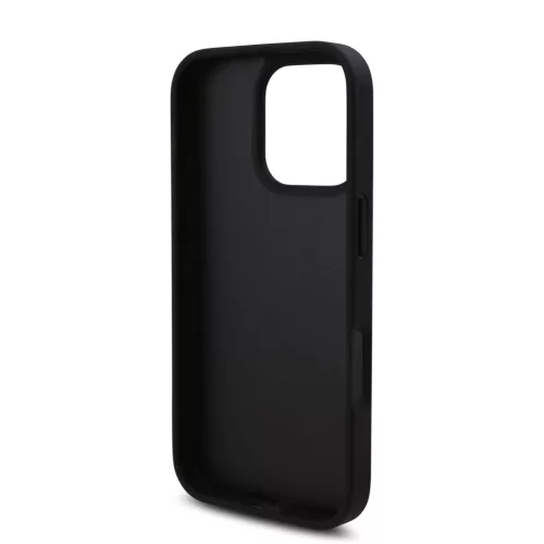 Karl Lagerfeld PU Saffiano Karl and Choupette tok, iPhone 16 Pro Max - fekete