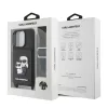 Karl Lagerfeld Saffiano Crossbody Popruh Karl And Choupette tok, iPhone 16 Pro Max - fekete -
