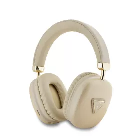   Guess Saffiano PU Leather Triangle Logo Wireless Headphone Gold - arany