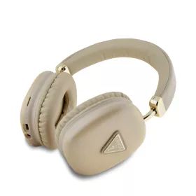   Guess Saffiano PU Leather Triangle Logo Wireless Headphone Gold - arany