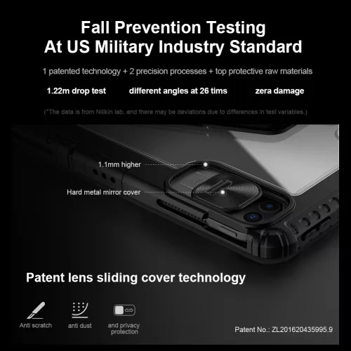 Nillkin Bumper Link Keyboard (Backlit Version) tok – Apple iPad Pro 13 (2024/25) – fekete
