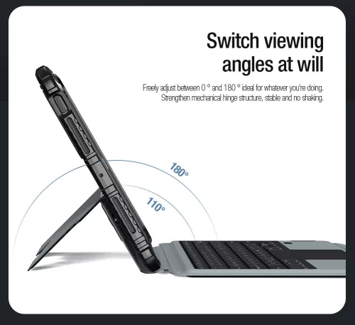Nillkin Bumper Combo Keyboard (Backlit Version) tok – Apple iPad Pro 11 (2024/25) – fekete