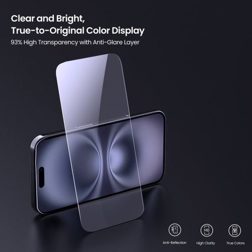 Nillkin H+ PRO 2.5D üvegfólia Apple iPhone 16 készülékhez (applikátorral)