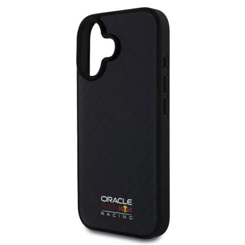 Red Bull Carbon Shiny Logo MagSafe tok, iPhone 16 - fekete