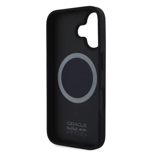 Red Bull Carbon Shiny Logo MagSafe tok, iPhone 16 - fekete