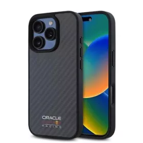   Red Bull Carbon Shiny Logo MagSafe tok, iPhone 16 Pro Max - fekete