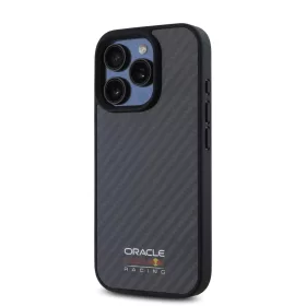   Red Bull Carbon Shiny Logo MagSafe tok, iPhone 16 Pro Max - fekete