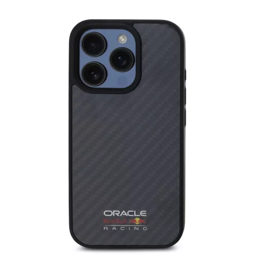 Red Bull Carbon Shiny Logo MagSafe tok, iPhone 16 Pro Max - fekete