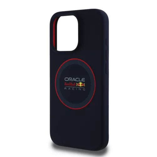 Red Bull Silicone Red Ring MagSafe tok, iPhone 15 Pro - sötétkék