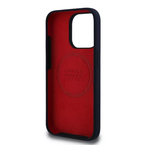 Red Bull Silicone Red Ring MagSafe tok, iPhone 15 Pro - sötétkék
