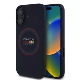   Red Bull Silicone Red Ring MagSafe tok, iPhone 16 Plus - sötétkék
