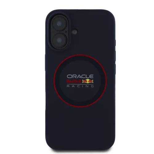 Red Bull Silicone Red Ring MagSafe tok, iPhone 16 Plus - sötétkék