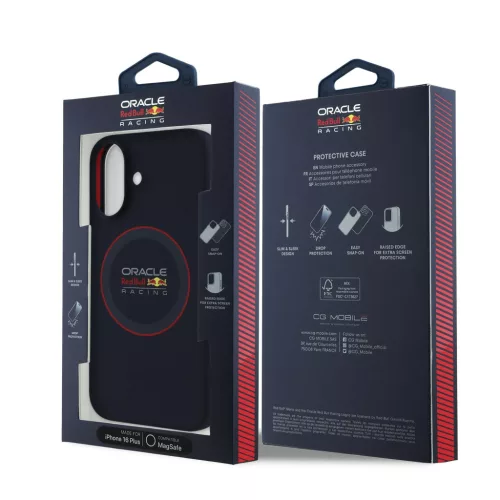 Red Bull Silicone Red Ring MagSafe tok, iPhone 16 Plus - sötétkék