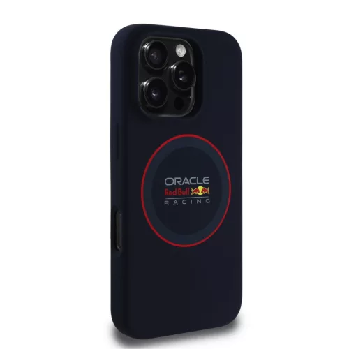 Red Bull Silicone Red Ring MagSafe tok, iPhone 16 Pro Max - sötétkék