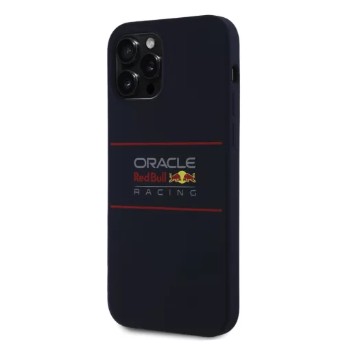 Red Bull Silicone Horizontal Logo MagSafe tok, iPhone 12 / 12 Pro - sötétkék