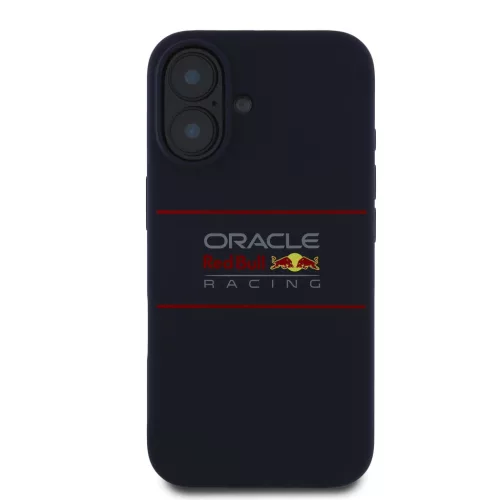 Red Bull Silicone Horizontal Logo MagSafe tok, iPhone 16 Plus - sötétkék