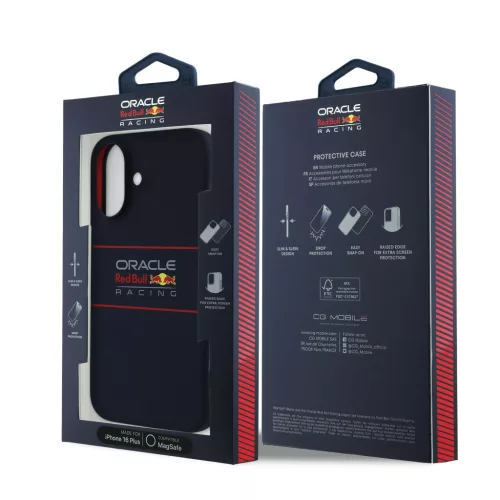 Red Bull Silicone Horizontal Logo MagSafe tok, iPhone 16 Plus - sötétkék