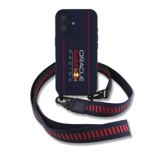 Red Bull Silicone Vertical Logo MagSafe tok, iPhone 16 - sötétkék
