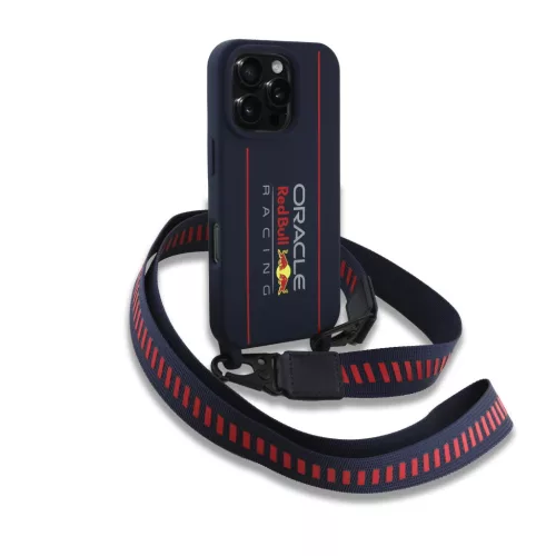 Red Bull Silicone Vertical Logo MagSafe tok, iPhone 16 Pro Max - sötétkék