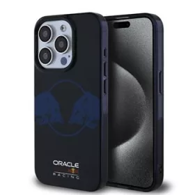   Red Bull PC/TPU Two Bulls Magsafe tok, iPhone 15 Pro Max - sötétkék