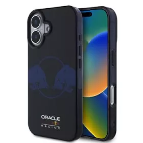   Red Bull PC/TPU Two Bulls Magsafe tok, iPhone 16 - sötétkék