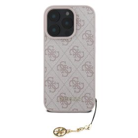 Guess 4G Charm iPhone 16 Pro tok – rózsaszín