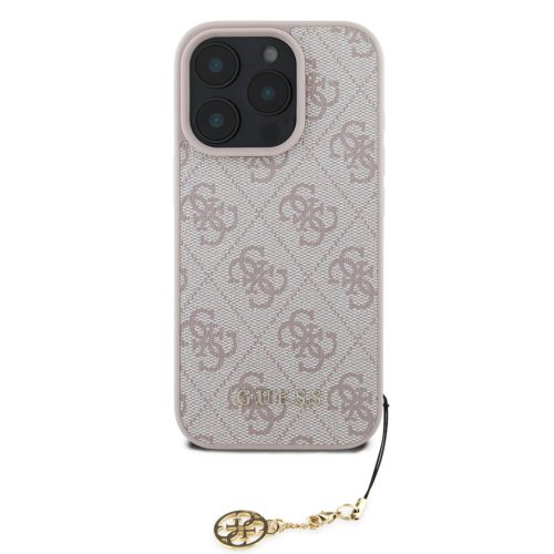 Guess 4G Charm iPhone 16 Pro tok – rózsaszín