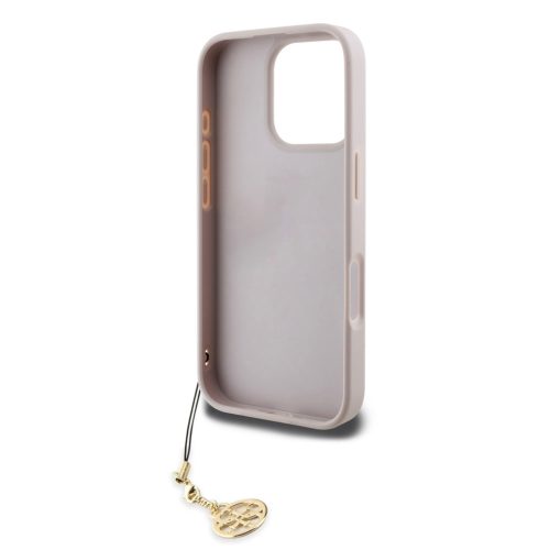 Guess 4G Charm iPhone 16 Pro tok – rózsaszín