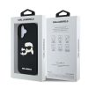 Karl Lagerfeld 3D Rubber Double Heads tok, iPhone 16 - fekete