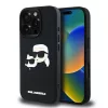 Karl Lagerfeld 3D Rubber Double Heads tok, iPhone 16 Pro - fekete