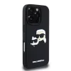 Karl Lagerfeld 3D Rubber Double Heads tok, iPhone 16 Pro - fekete