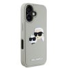 Karl Lagerfeld 3D Rubber Double Heads tok, iPhone 16 Beige