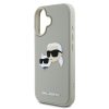 Karl Lagerfeld 3D Rubber Double Heads tok, iPhone 16 Beige
