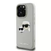 Karl Lagerfeld 3D Rubber Double Heads tok, iPhone 16 Pro Max Beige