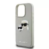 Karl Lagerfeld 3D Rubber Double Heads tok, iPhone 16 Pro Max Beige