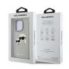 Karl Lagerfeld 3D Rubber Double Heads tok, iPhone 16 Pro Max Beige