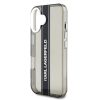 Karl Lagerfeld IML Stripe Logo iPhone 16 tok – fekete