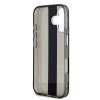 Karl Lagerfeld IML Stripe Logo iPhone 16 tok – fekete