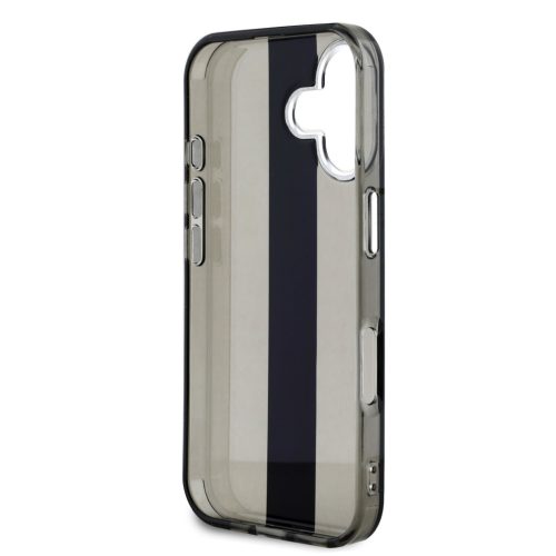 Karl Lagerfeld IML Stripe Logo iPhone 16 tok – fekete