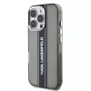 Karl Lagerfeld IML Stripe Logo iPhone 16 Pro Max tok – fekete