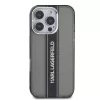 Karl Lagerfeld IML Stripe Logo iPhone 16 Pro Max tok – fekete