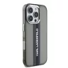 Karl Lagerfeld IML Stripe Logo iPhone 16 Pro Max tok – fekete
