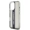 Karl Lagerfeld IML Stripe Logo iPhone 16 Pro Max tok – fekete