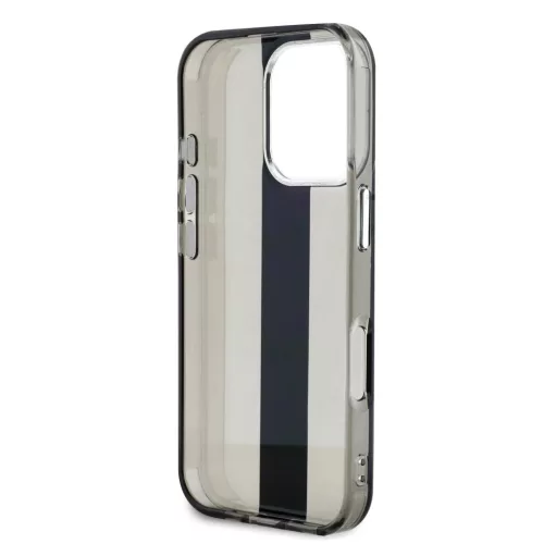 Karl Lagerfeld IML Stripe Logo iPhone 16 Pro Max tok – fekete
