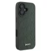 DKNY PU Leather Grid Pattern Magsafe tok, iPhone 16 - zöld