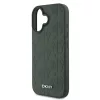 DKNY PU Leather Grid Pattern Magsafe tok, iPhone 16 - zöld
